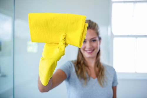 Local office cleaning team servicing a commercial property in Richmond upon Thames